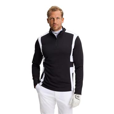 J.Lindeberg Gents Finn ¼ Zip Midlayer Black (9999)