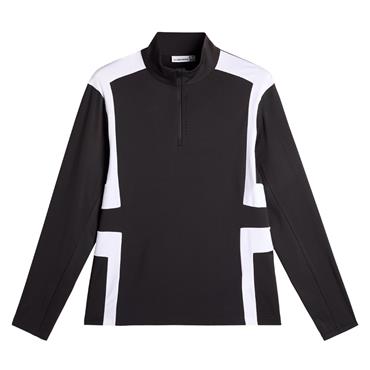 J.Lindeberg Gents Finn ¼ Zip Midlayer Black (9999)
