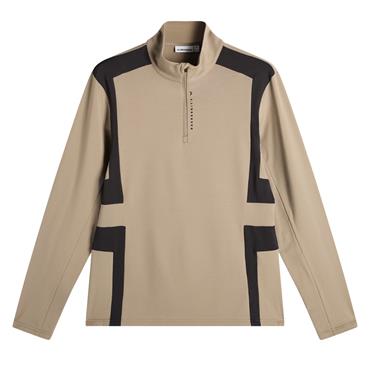 J.Lindeberg Gents Finn ¼ Zip Midlayer Brindle (U144)