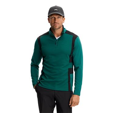 J.Lindeberg Gents Finn ¼ Zip Midlayer Forest Biome (M334)