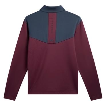 J.Lindeberg Gents Maclean ¼ Zip Midlayer Winetasting (E286)