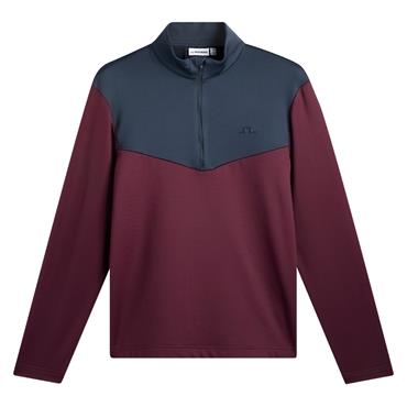 J.Lindeberg Gents Maclean ¼ Zip Midlayer Winetasting (E286)