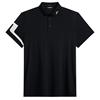 J.Lindeberg Gents Heath Regular Fit Polo Shirt Black (9999)