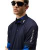 J.Lindeberg Gents Tour Tech Reg Fit Golf Polo Shirt Navy (6855)