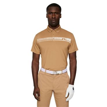 J.Lindeberg Gents Klas Polo Shirt Tigers Eye (E376)