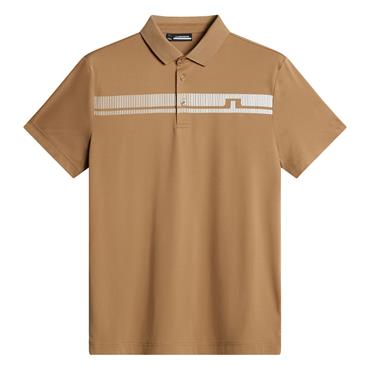 J.Lindeberg Gents Klas Polo Shirt Tigers Eye (E376)