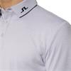 J.Lindeberg Gents KV Golf Polo Shirt Light Grey - Melange (U199)