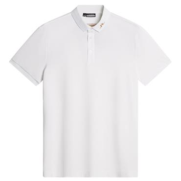 J.Lindeberg Gents KV Golf Polo Shirt White (0000)