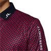 J.Lindeberg Gents Tour Tech Print Polo Shirt Tour Geo Navy (O541)