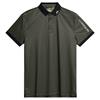 J.Lindeberg Gents Tour Tech Print Polo Shirt Tour Geo Olive (M523)