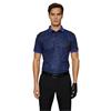 J.Lindeberg Gents Tour Tech Print Polo Shirt Tour Tiger Clematis (O540)