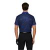 J.Lindeberg Gents Tour Tech Print Polo Shirt Tour Tiger Clematis (O540)