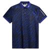 J.Lindeberg Gents Tour Tech Print Polo Shirt Tour Tiger Clematis (O540)