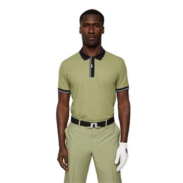 J.Lindeberg Gents Bay Slim Polo Shirt Oil Green (M311)