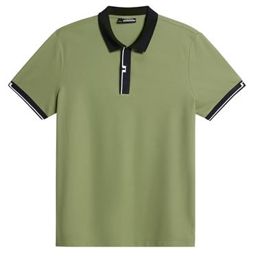 J.Lindeberg Gents Bay Slim Polo Shirt Oil Green (M311)