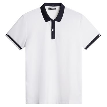 J.Lindeberg Gents Bay Slim Polo Shirt White (0000)