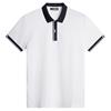 J.Lindeberg Gents Bay Slim Polo Shirt White (0000)