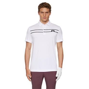 J.Lindeberg Gents Klas Polo Shirt White (0000)