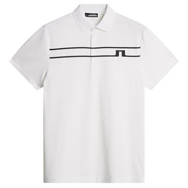 J.Lindeberg Gents Klas Polo Shirt White (0000)
