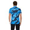 J.Lindeberg Gents Tour Tech Print Polo Shirt Warp Sonic (O557)