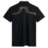 J.Lindeberg Gents KV Print Polo Shirt Black (9999)