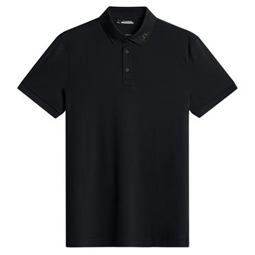 J.Lindeberg Gents KV Print Polo Shirt Black (9999)