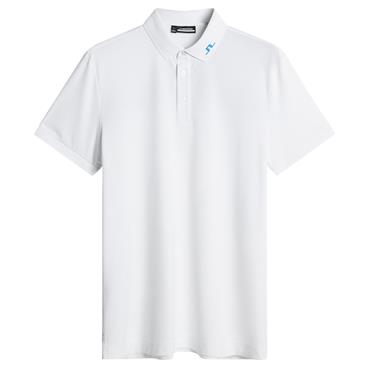 J.Lindeberg Gents KV Print Polo Shirt White (0000)
