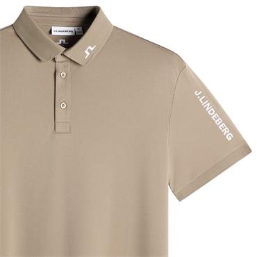 J.Lindeberg Gents Tour Tech Polo Shirt Brindle (U144)