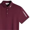 J.Lindeberg Gents Tour Tech Polo Shirt Winetasting (E286)