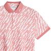 J.Lindeberg Gents Tour Tech Print Polo Shirt Oak Flamingo (S228)
