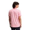 J.Lindeberg Gents Tour Tech Print Polo Shirt Oak Flamingo (S228)