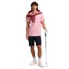 J.Lindeberg Gents Tour Tech Print Polo Shirt Oak Flamingo (S228)
