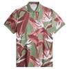 J.Lindeberg Gents Tour Tech Print Polo Shirt Paradise Hedge Green (M548)