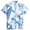 J.Lindeberg Gents Tour Tech Print Polo Shirt Paradise Skylight (O587)