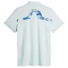 J.Lindeberg Gents KV Print Polo Shirt Paradise Skylight (O587)
