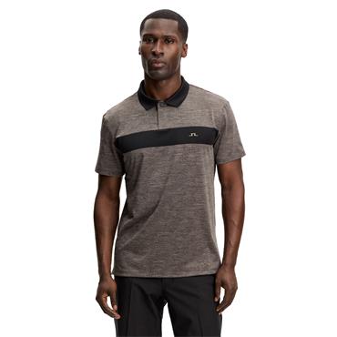 J.Lindeberg Gents Rocky Polo Shirt Brindle (U144)
