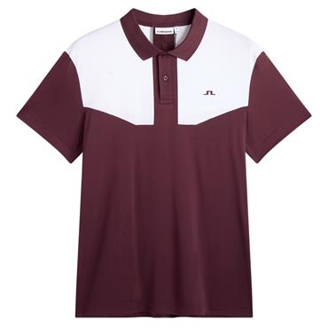 J.Lindeberg Gents Calex Polo Shirt Winetasting (E286)