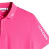 J.Lindeberg Gents Tour Tech Pique Polo Shirt Pink Yarrow (S100)