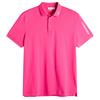J.Lindeberg Gents Tour Tech Pique Polo Shirt Pink Yarrow (S100)