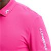 J.Lindeberg Gents Tour Tech Pique Polo Shirt Pink Yarrow (S100)