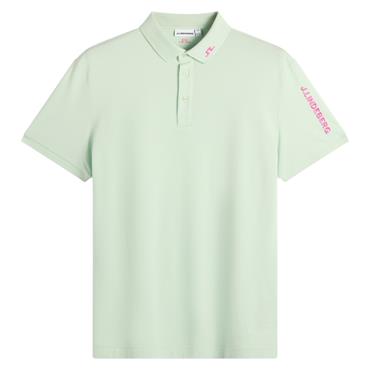 J.Lindeberg Gents Tour Tech Pique Polo Shirt Subtle Green (M043)