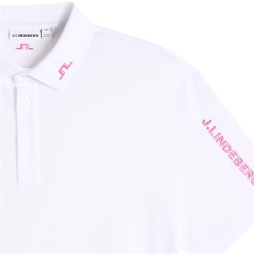 J.Lindeberg Gents Tour Tech Pique Polo Shirt White (0000)