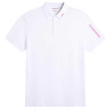 J.Lindeberg Gents Tour Tech Pique Polo Shirt White (0000)