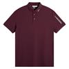 J.Lindeberg Gents Tour Tech Pique Polo Shirt Winetasting (E286)