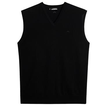 J.Lindeberg Gents Liam Knitted Vest Black (9999)