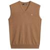 J.Lindeberg Gents Liam Knitted Vest Tigers Eye (E376)