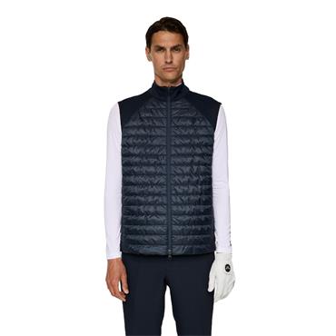 J.Lindeberg Gents Hayden Quilt Hybrid Vest Navy (6855)