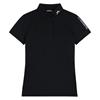 J.Lindeberg Ladies Tour Tech Golf Polo Shirt Black (9999)