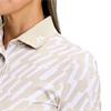 J.Lindeberg Ladies Tour Tech Print Polo Shirt Oak Island Fossil (C150)