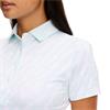 J.Lindeberg Ladies Tour Tech Print Polo Shirt Oak Skylight (O589)